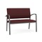 Lesro Newport 2 Seat Tandem Seating Metal Frame No Center Arms, Charcoal, RF Nebbiolo Upholstery NP1501 - alternate 1